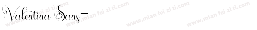 Valentina Sans字体转换